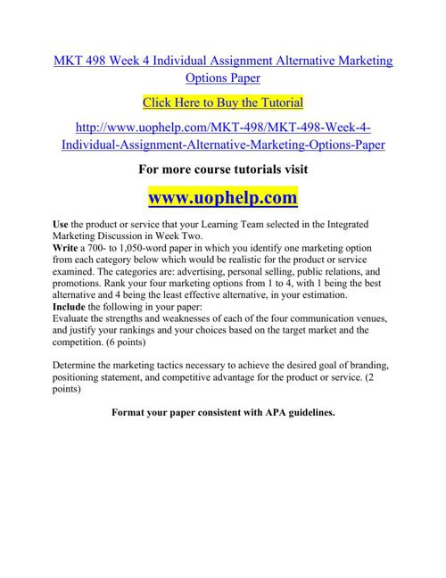 Assignment on Marketing Management - Scribd